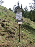 Abzweig zum Eggensteig