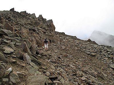 Der Vorgipfel des Hochschober wird anvisiert
