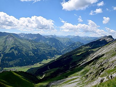 Der Ausblick nach Südwesten