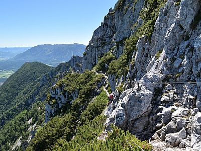 ... dann geht es erstmal ein deutliches Stück bergab.