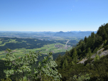 Der Blick nach Nordosten Richtung Salzburg