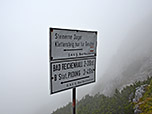 Wegweiser am Reichenhaller Haus
