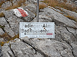 ...den Abzweig zur Padinger Alm