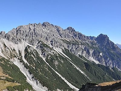 Kluppenkarkopf, Jochumkopf und Roßkarspitze