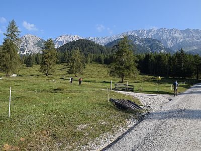 ... nach 100 Meter geht es wieder nach links.