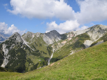 Der Ausblick nach Westen zum Steinernen Hüttl