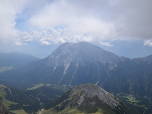 Der Ausblick nach Süden zur Hohen Munde