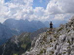 Die Kletterstelle umgehen wir diesmal ein Stück im Westen...