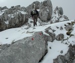 Markierter Weg zum Gipfel