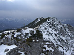 Blick zum ersten Gipfel, im Hintergrund der Gurnwandkopf