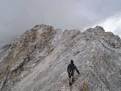 Auf den letzten Metern zur Hohen Fürleg ...