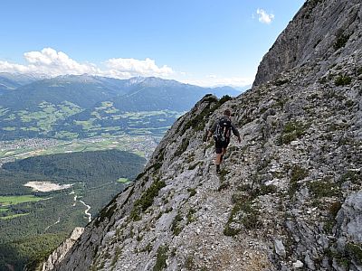 Auf dem Weg zum Gipfel der Kleinen Wechselpitze ...