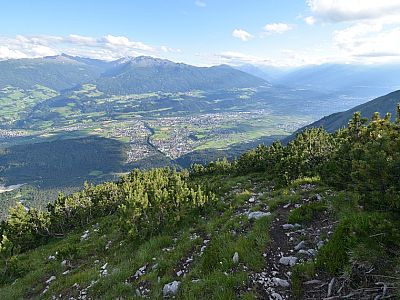 Noch einmal genießen wir den Blick ins Inntal ...