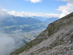 Der Ausblick nach Südwesten ins Wipptal