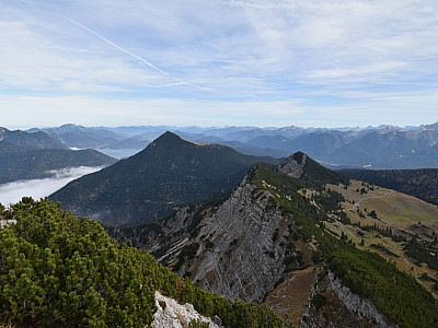 Der Ausblick nach Osten zum Platteneck