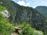 Blick nach Süden während des Aufstiegs