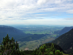 Blick nach Norden zu den Bayerischen Seen