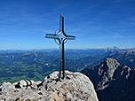 Das schöne Gipfelkreuz am Hohen Göll