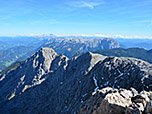 Blick zum Tennengebirge, ganz im Hintergrund der Dachstein