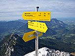 Zurück am Abzweig zum Schustersteig