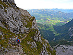 Querung mit kleinem Gegenanstieg