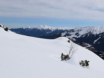 Der Blick nach Nordosten Richtung Großen Daumen