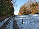 Wir folgen der Teerstraße in westlicher Richtung....