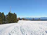 Blick zurück zum Sender Hohenpeißenberg