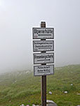 Wegweiser am Friesenberghaus