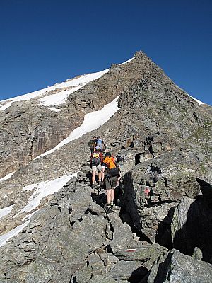 ...und immer am Grat entlang...