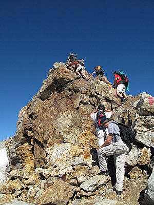 ...wird in anregender Kletterei gemeistert