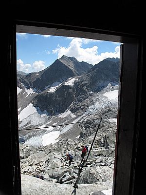 Blick aus der Rojacher Hütte