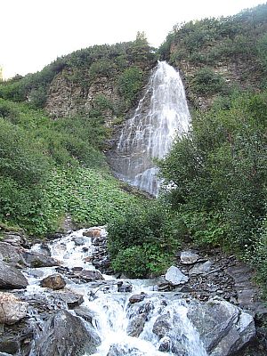 ...erreichen wir den Barbara-Wasserfall