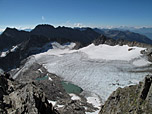Blick auf das Goldbergkees