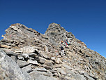 Der Grat spitzt sich langsam zu