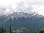 Zugspitze in Wolken