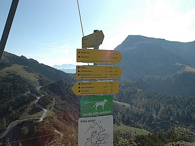 Alles gut ausgeschildert