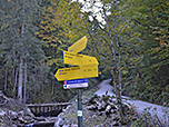 Wegweiser im Breitenbachtal