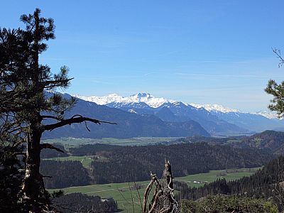 Der Blick nach Südwesten zum Gilfert
