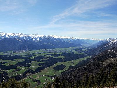 Der Ausblick ins südwestliche Inntal