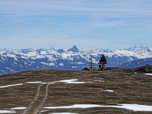 Links neben dem Großen Rettenstein können wir den Großglockner sehen
