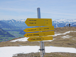 Auch hier ist das Hundsalmjoch beschildert
