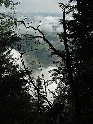 Eine Lücke in den Wolken