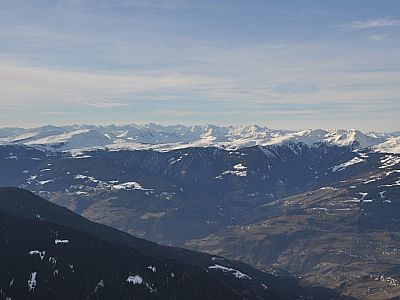 Blick über das Eisacktal im Westen