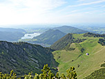 Blick zum Schliersee und zur Jägerbauernalm, ...