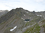 Blick zum Flaggersee und zur Flaggerschartenhütte
