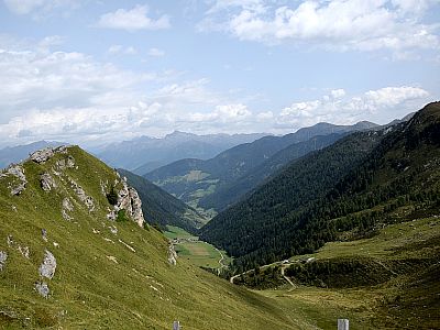 Der Ausblick nach Nordosten Richtung Schluppes