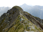 Der Blick auf den zweiten Gipfel im Süden