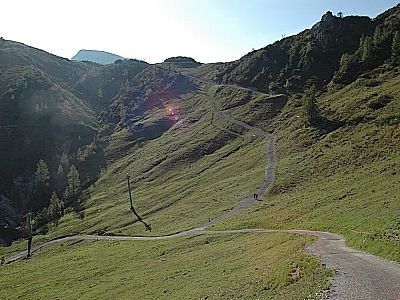 Der Kessel vor der Bergstation der Seilbahn