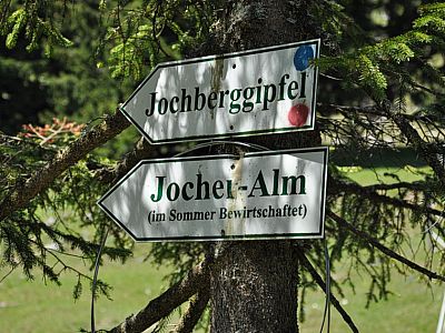 Jochberg und Jocheralm sind bereits ausgeschildert